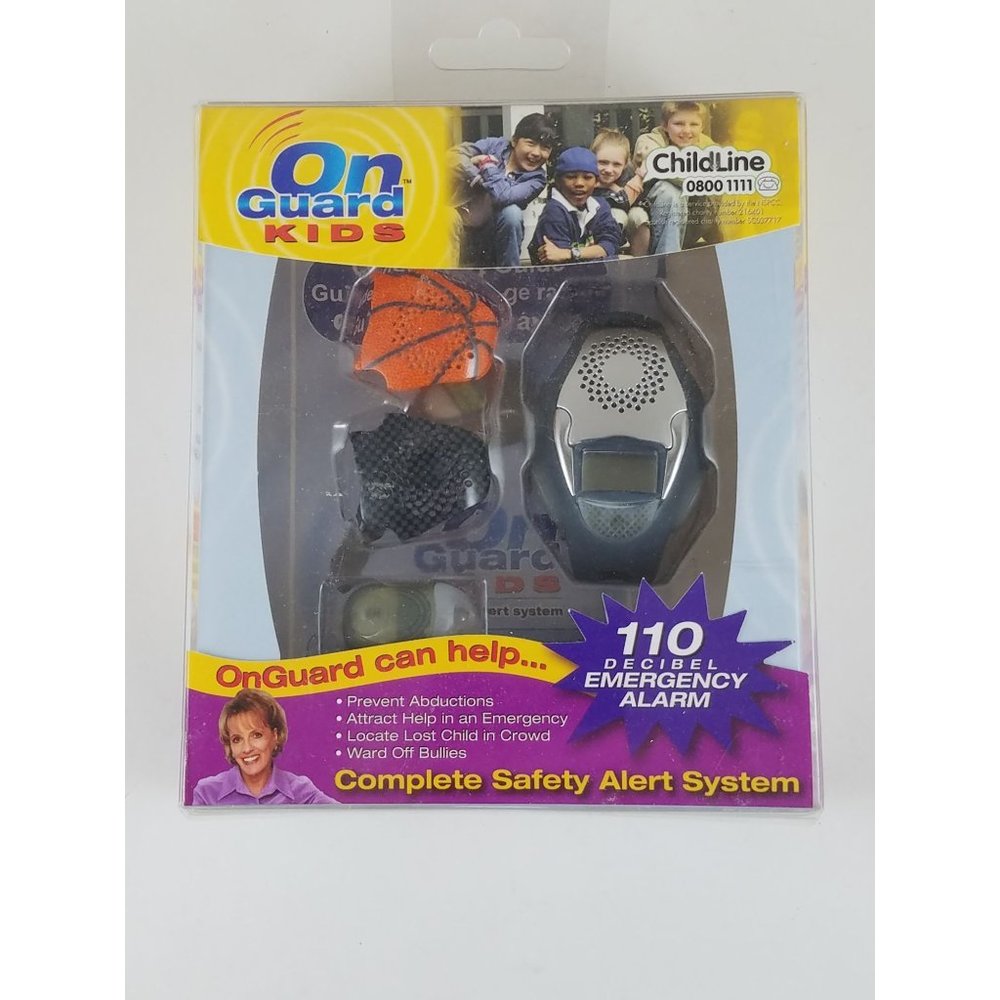 Rare Vintage On Gaurd Kids Childline 08001111 Safety Alert 110 Decibel Alarm